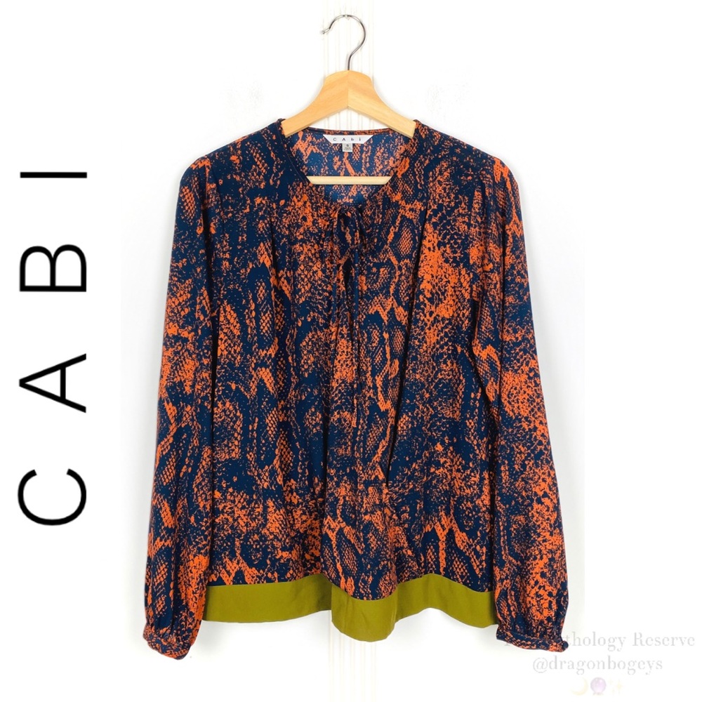 Cabi Border Wrap Blouse